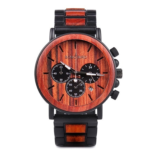 Load image into Gallery viewer, P09 Wood and Stainless Steel Watches
