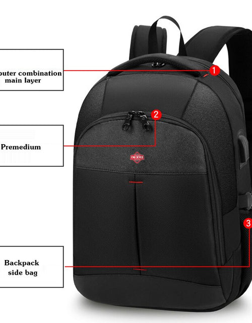 Load image into Gallery viewer, Business Backpack USB Charging Multifunctional Waterproof Oxford Student Travel Bagpack Men Male Laptop Backpack Mochila
